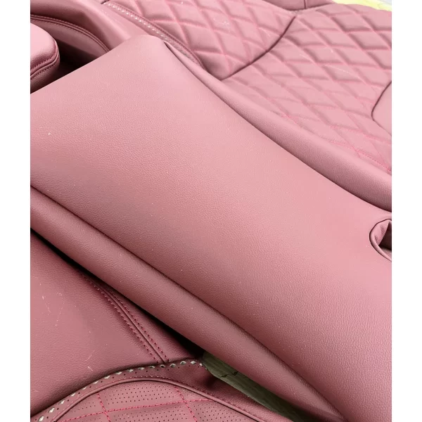 YLA Customized Car Seat Covers Leather Car Accessories Waterproof Car Seat Protector Full Set Luxury for Ford Mustang - Image 4