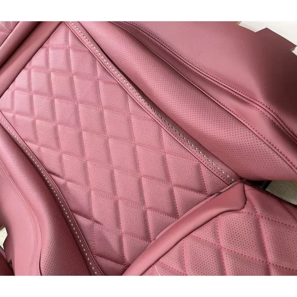YLA Customized Car Seat Covers Leather Car Accessories Waterproof Car Seat Protector Full Set Luxury for Ford Mustang - Image 5
