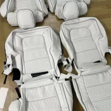 Full Set Accessories Custom Fit for Lincoln  Car Seat Covers Genuine Perforated Leather Vehicle Cushion Cover
