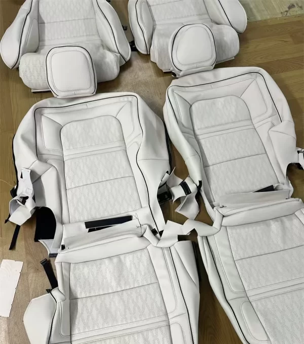 Full Set Accessories Custom Fit for Lincoln  Car Seat Covers Genuine Perforated Leather Vehicle Cushion Cover