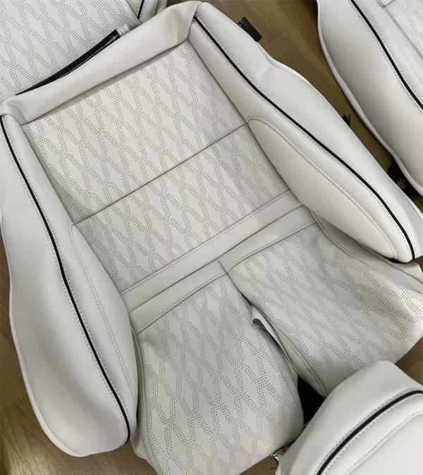 Full Set Accessories Custom Fit for Lincoln  Car Seat Covers Genuine Perforated Leather Vehicle Cushion Cover - Image 4