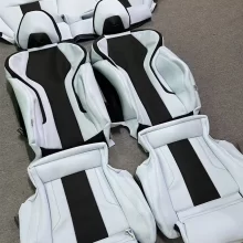 YLA Car Accessories Full Set 5-Seater Front & Rear Seat Covers Custom Fit Luxury Nappa Leather Seat Covers for Toyota Camry BMW