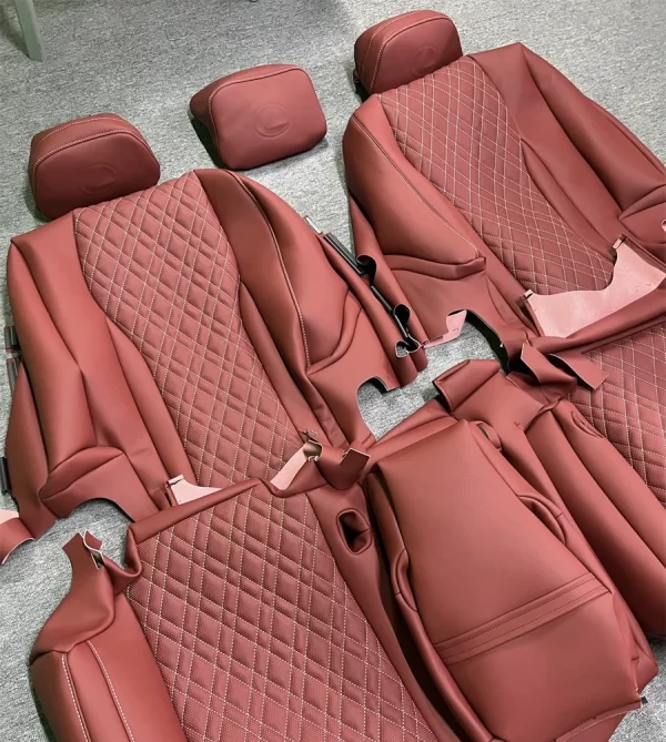 Luxury Genuine Leather Middle Part 5-Seaters Custom Fit for  Lexus IS Series Car Front Rear Seat Kits Covers Cushion - Image 5