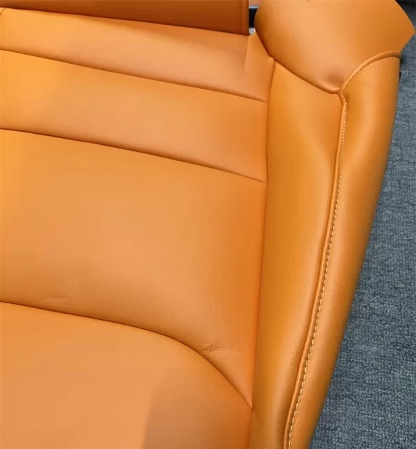 Full Set Rear Car Seat Cover for Tesla S/X/Y/3 Waterproof Wear-Resistant PU Wine Red Seat Cover Protection - Image 2