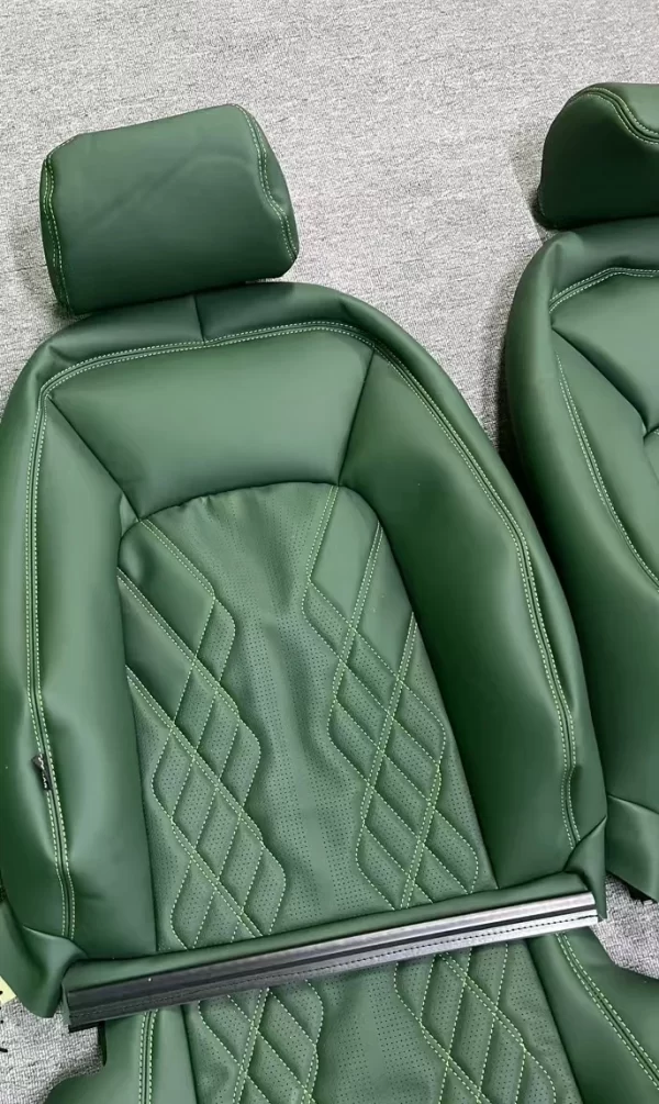 Eco-Friendly Red PU Leather PVC Sports Car Seat Covers Luxury Accessory for Golf VW - Image 2