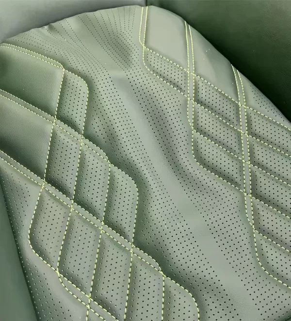 Eco-Friendly Red PU Leather PVC Sports Car Seat Covers Luxury Accessory for Golf VW - Image 3