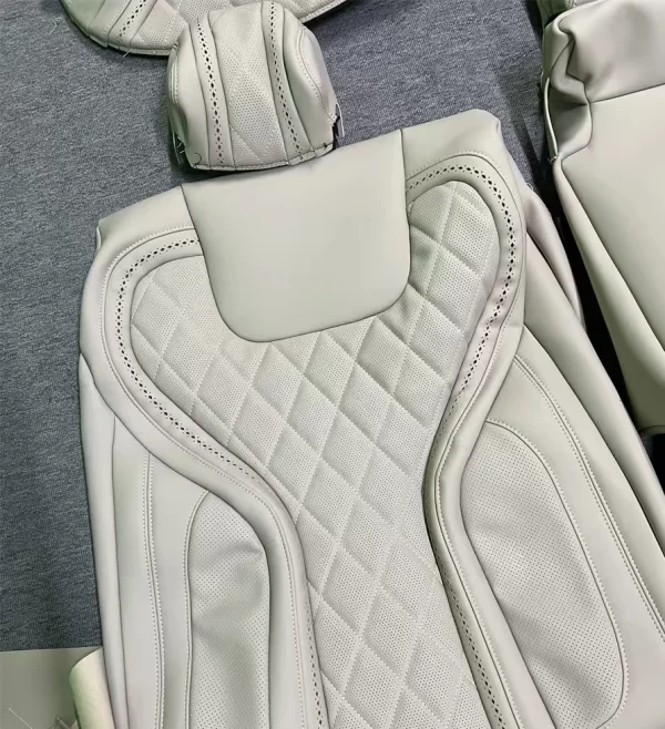 Factory Luxury Original Car Seat Cover Diamond Stitching Custom Fit Leather Car Seat for Benz G Class G500 W463 W464 G63 G65 - Image 2