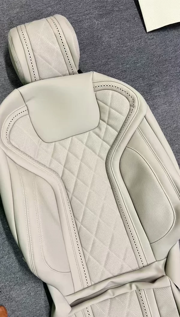 Factory Luxury Original Car Seat Cover Diamond Stitching Custom Fit Leather Car Seat for Benz G Class G500 W463 W464 G63 G65 - Image 5