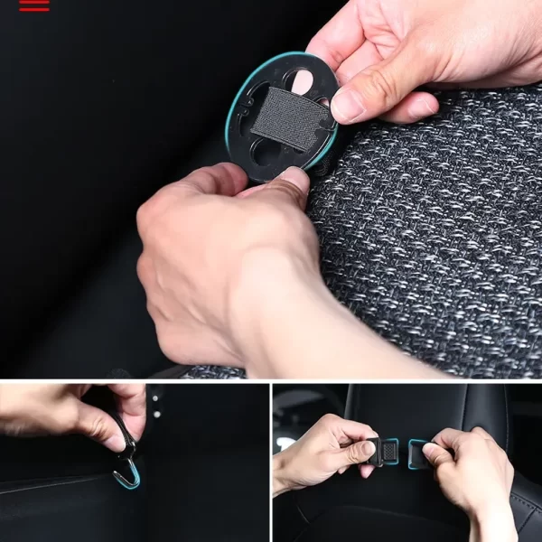 Synthetic Linen Flax Breathable Car Seat Covers for Tesla Model 3 Model Y Adjustable Full Set Seat Covers - Image 4
