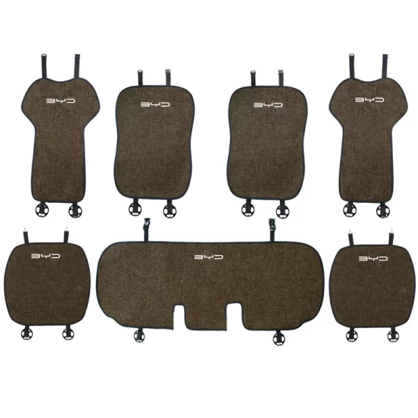 High Quality Cotton Linen Car Seat Cover for BYD Seal Atto 3 Dolphin Sealion 6 Breathable Seat Cover - Image 5
