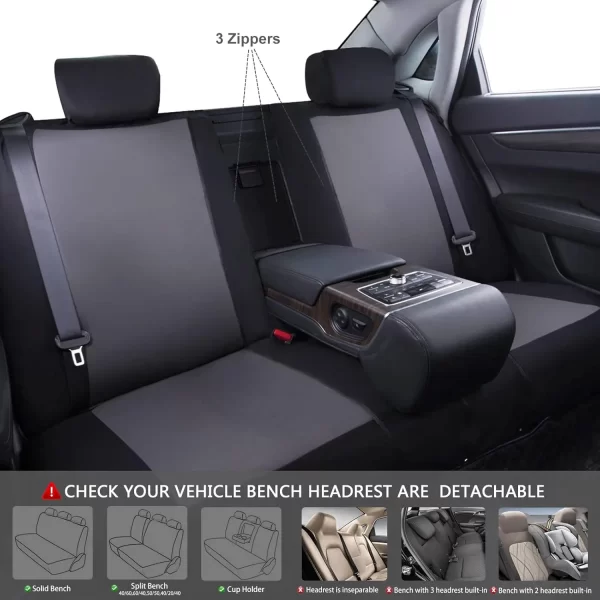 Breathable Luxury Custom Car Seat Covers Wholesale Full Set Leather Seat Cover Car Universal - Image 6