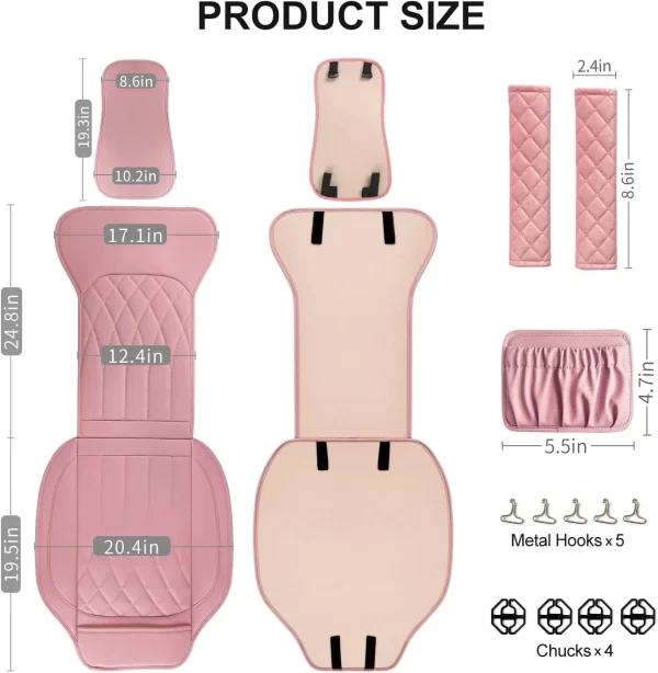 Universal Pickup Truck Seat Covers Auto Accessories Interior Cover Seat Car Waterproof Breathable Quality Leather Sports - Image 2