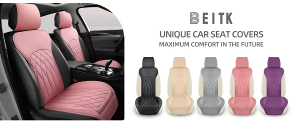 Universal Pickup Truck Seat Covers Auto Accessories Interior Cover Seat Car Waterproof Breathable Quality Leather Sports - Image 5