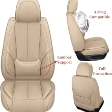 High Quality Waterproof Universal Custom Car Seat Covers Four Seasons Leather Seat Cover Car Full Set 5 Pcs for Cars