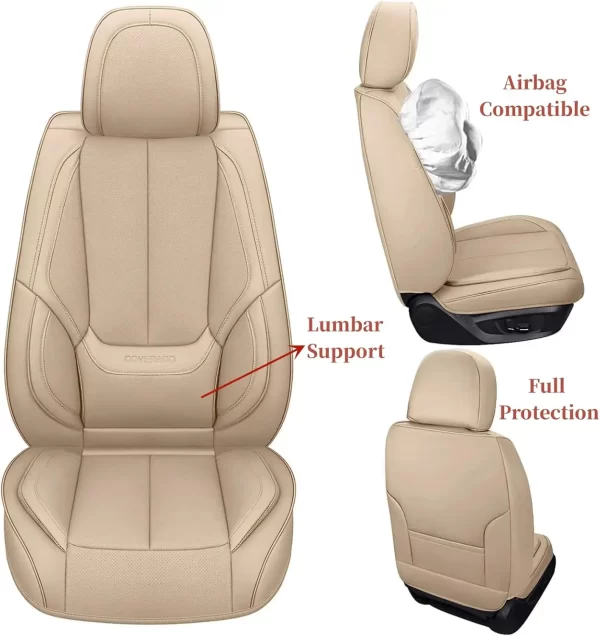 High Quality Waterproof Universal Custom Car Seat Covers Four Seasons Leather Seat Cover Car Full Set 5 Pcs for Cars