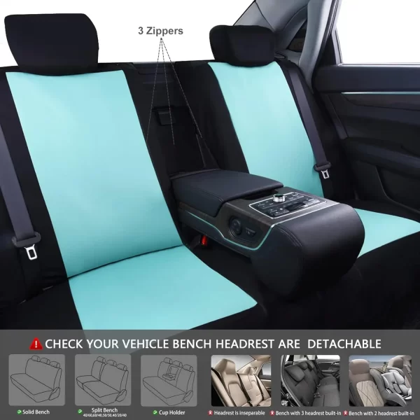 2025 Luxury Car Seat Covers Trending New Design Comfortable and Leather Custom Color Universal Front Seat Cover - Image 3