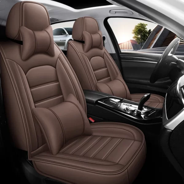 Luxury Full Set Protector Car Seat Covers Universal Set Cushions for Home Decor - Image 5
