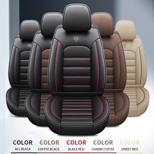 Luxury Car Seat Customized for Universal Car Leather Car Seat Covers Automotive - Image 5