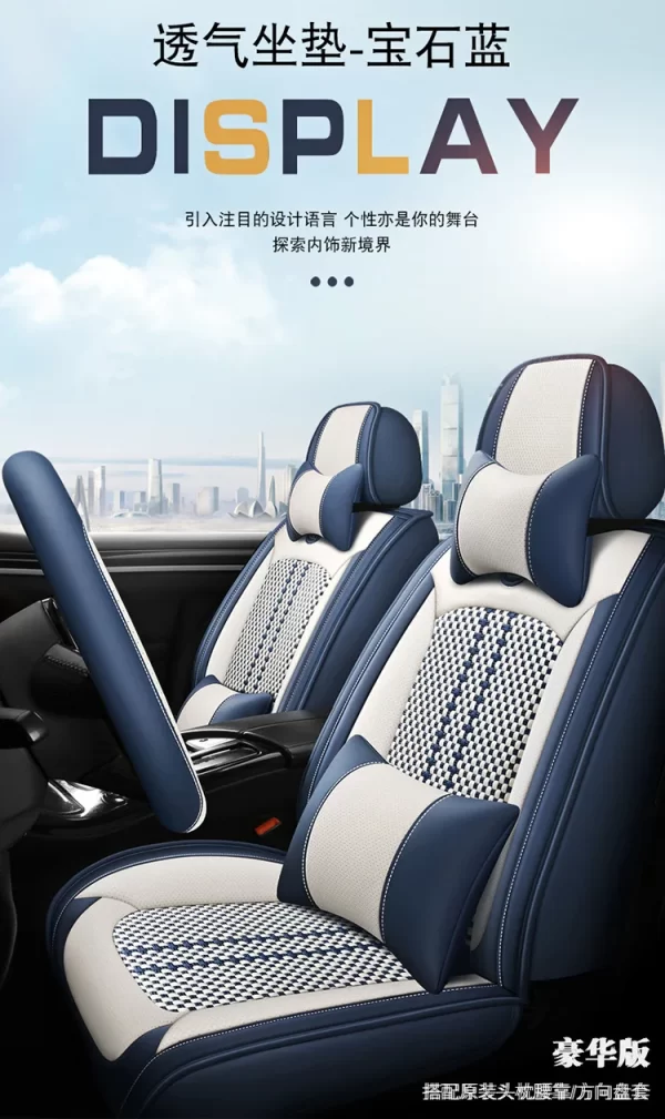 Black and Red Universal Fit Cheap Protective Pvc Full Set Waterproof Pu Leather Car Seat Cover for Car Seat Cover - Image 6