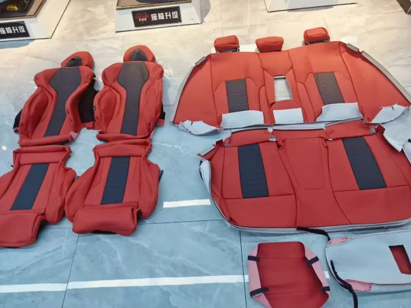 YLA Luxury Full Set Leather Car Seat Covers Protective Interior Accessories Universal Fit for BMW AUDI Seat Cover - Image 6