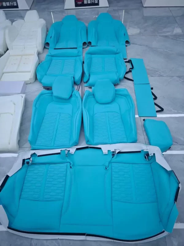 YLA Car Interior Accessories Customized A7 C8 Upgrade RS7 Blue Front Seat Sponge Upgrade Kit for AUDI - Image 6