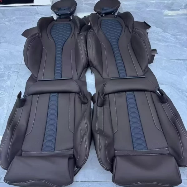 YLA Hot Selling Luxury Leather Car Seat Cushion Full Set Four Season Universal Car Seat Cover for bmw X1 X2 X3 X4 X5 M5