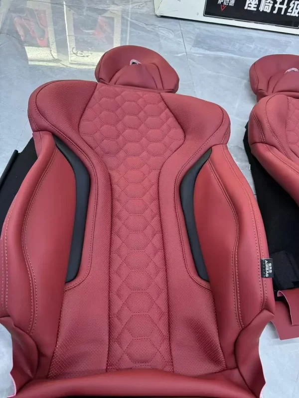 YLA Car Interior Accessories Sports Racing Seat Customize Leather Cover and Sponge for bmw X3 X5 X6 M3 M5 Series Upgrade M - Image 4
