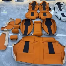 YLA Car Interior Accessory F30 Upgrade M3 Seat Sponge Kit  Leather Cover for bmw F30 Seat