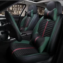 Leather Front Car Seat Covers Universal Protectors Waterproof Vehicle Cover Automotive Cushions for Cars Trucks SUV