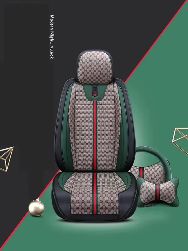 Car Seat Cover Waterproof Luxury Style Car Seat Covers Universal Leather Full Set Car Seat Covers - Image 3