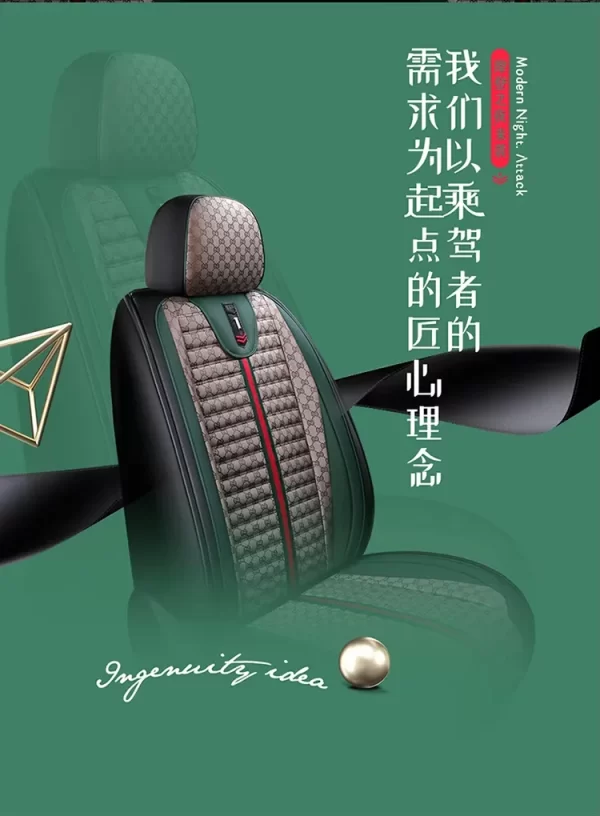 Car Seat Cover Waterproof Luxury Style Car Seat Covers Universal Leather Full Set Car Seat Covers - Image 5