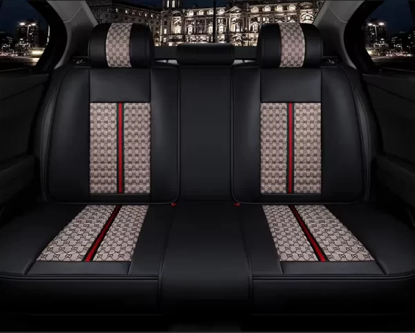 Car Seat Cover Waterproof Luxury Style Car Seat Covers Universal Leather Full Set Car Seat Covers - Image 6