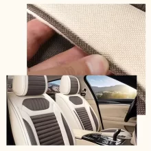 LCRTDS 3 Colour Track Detail Style Car Seat Covers Set Polyester Fabric Universal Fits Most Cars Covers Car Seat Protector
