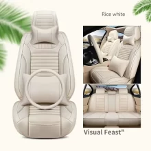 5d Leather Universal Fit Set Non-slip Automotive Vehicle Cushion Cover Waterproof Car Seat Covers