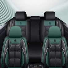 Luxury Full Set Sports-Style Car Seat Cover Waterproof Non-Slip Edge Car Seat Protectors Universal Leather Accessory