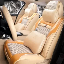 Auto Interior Parts Rear Seat Cushions Durable Nylon Leather Car Seat Covers