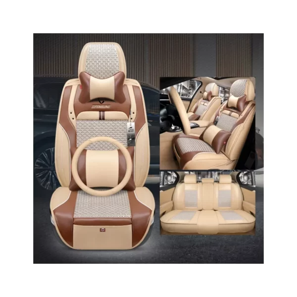 2025 Universal Car Seat Protector Breathable Leather Cover for Front Set Cushion Accessory - Image 2