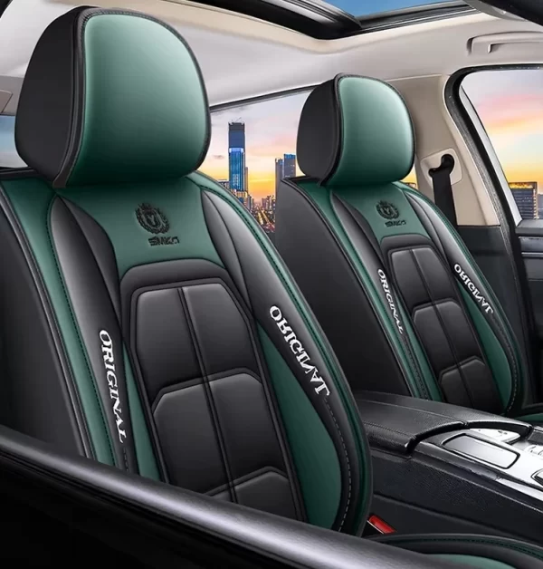 Hot Selling Luxury Leather Full Set Four Season Universal Car Seat Cover Set