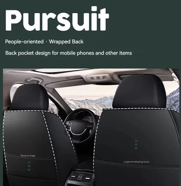 Hot Selling Luxury Leather Full Set Four Season Universal Car Seat Cover Set - Image 3