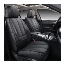 Nappa Leather Cover Breathable Four Season Universal Waterproof Durable Coffee Universal Car Seat Cover Full Set