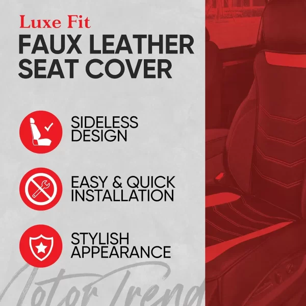 Factory Leather Car Seat Covers Luxury Universal Seats Cover - Image 3