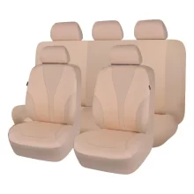 Manufacturer High Quality Durable Nappa Interior Accessory Universal Sport Five Seater Napa Leather Car Seat Cover Full Set
