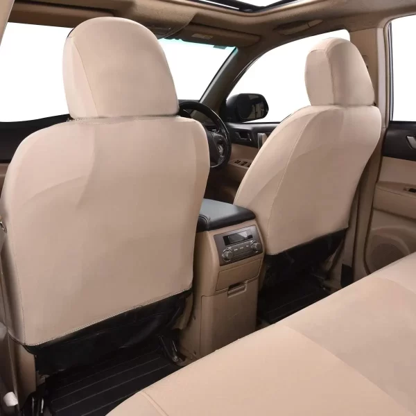 Manufacturer High Quality Durable Nappa Interior Accessory Universal Sport Five Seater Napa Leather Car Seat Cover Full Set - Image 3