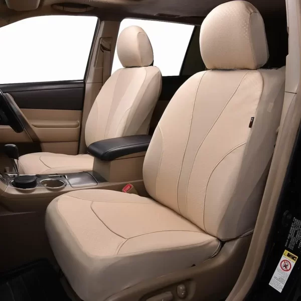 Manufacturer High Quality Durable Nappa Interior Accessory Universal Sport Five Seater Napa Leather Car Seat Cover Full Set - Image 4
