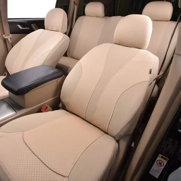 Manufacturer High Quality Durable Nappa Interior Accessory Universal Sport Five Seater Napa Leather Car Seat Cover Full Set - Image 6
