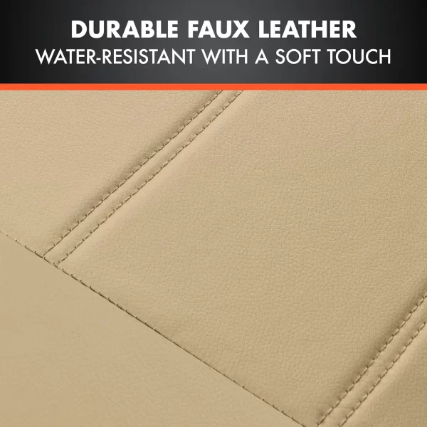 Universal Car Seat Cushion Cover Front Rear Cushions Full Set Sports Design Four Seasons Needlework PU Leather - Image 5