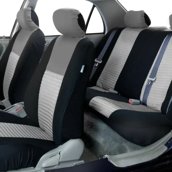Polyester Car Seat Covers Set Universal Auto Truck SUV Car Styling Interior Front Rear Full Seat Protector Cover - Image 3