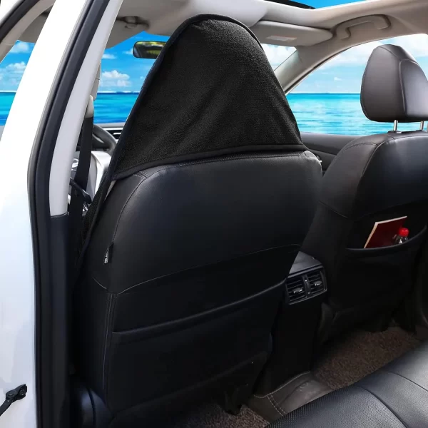 Car Seat Covers Full Cover Universal Fit Car Truck SUV Van Hot Stamp Breathable Rear Bench Split Polyester Fabric - Image 2