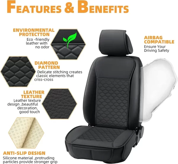 Interior Accessories Universal Car Chair Seat Cover Car Seat Covers Full Set Luxury - Image 3