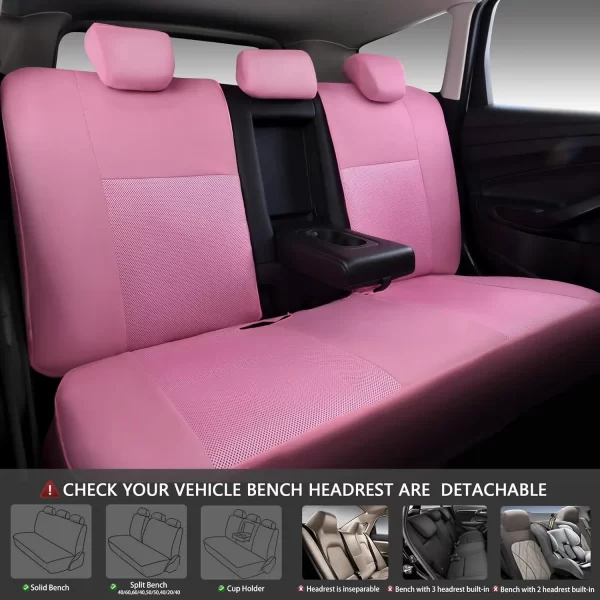 Interior Accessories Custom Flax Universal With Car Seat Cushion Full Set Luxury Breathable Car Seat Covers - Image 2